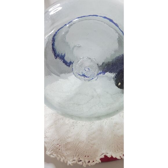 Hand Blown Mexican Glass Pitcher and 5 matching Glasses ~Merrari~ - Picture 14 of 14